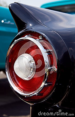 1950's Classic Car Fin & Taillight Stock Photo