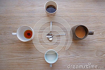 It`s always a coffee o`clock. Stock Photo