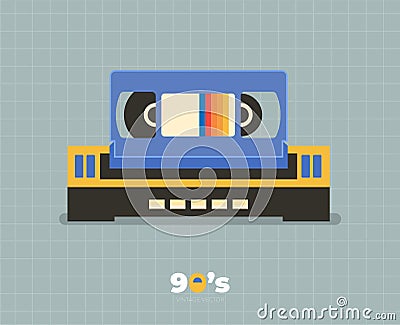 90s decade icon vector illustration design Vector Illustration