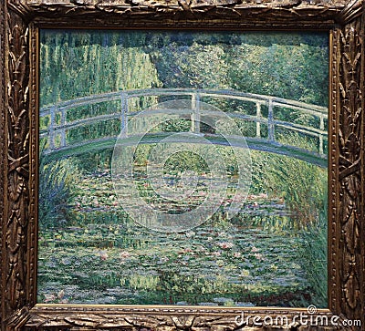 The Water lily pond by Claude Monet , 1899 Editorial Stock Photo