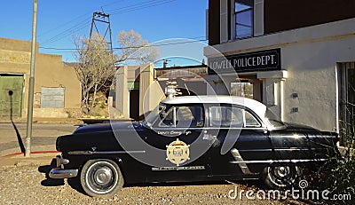 A 50s Ford Police Car, Lowell, Arizona Editorial Stock Photo