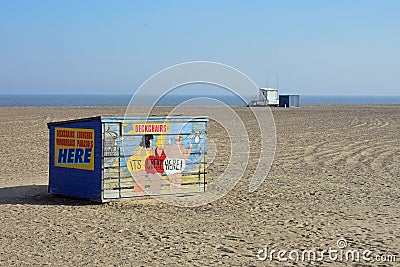 Quirky Deckchair Stall, Great Yarmouth, Norfolk, UK Editorial Stock Photo