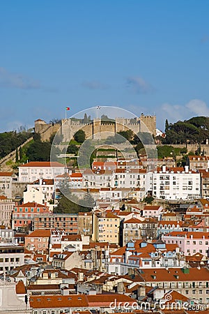 S. Jorge Castle Stock Photo