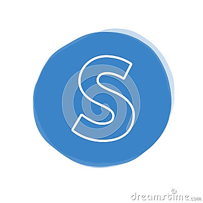 S latter logo Stock Photo