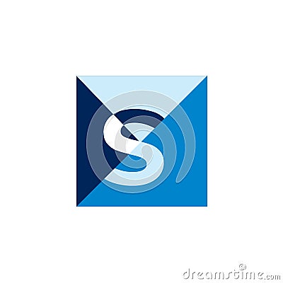 S letter geometric logo. Business logo. Vector Illustration