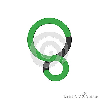 S Letter Infinity logo vector element. Letter logo template Vector Illustration