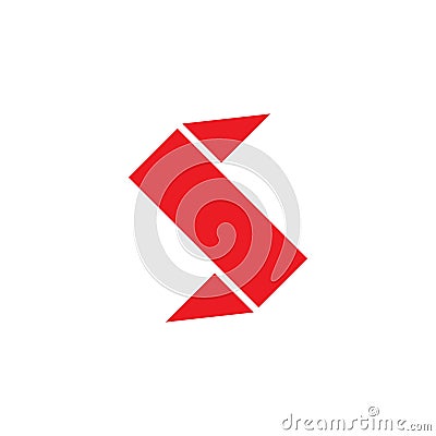 S letter intial logo design icon vector template Vector Illustration