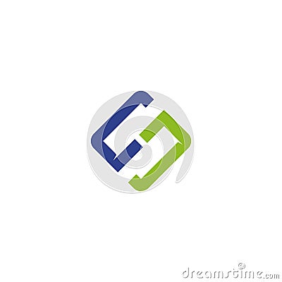 S letter intial logo design icon vector template Vector Illustration