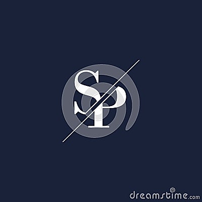 SP initial modern logo designs inspiration, minimalist logo template Vector Illustration