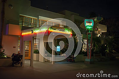 50`s Prime Time Cafe, Disney World, Hollywood Studios, Travel Editorial Stock Photo