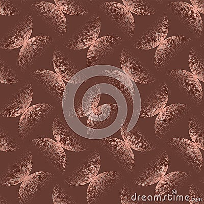 1950s 1960s 1970s Retro Seamless Pattern Brown Hues Abstract Vector Background Vector Illustration