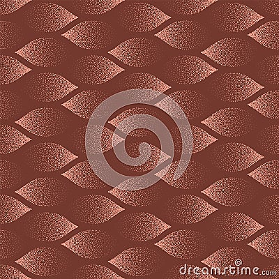 1950s 1960s 1970s Retro Styled Vector Seamless Pattern Trendy Brown Abstraction Vector Illustration