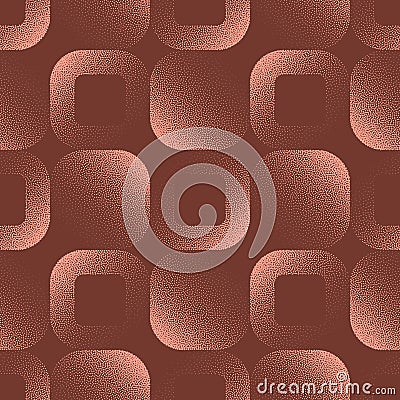 1950s 1960s 1970s Retro Seamless Pattern Trendy Vector Brown Abstract Background Vector Illustration