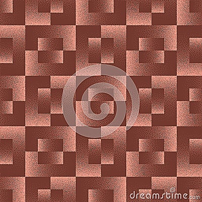 1950s 1960s 1970s Retro Style Seamless Pattern Trend Vector Brown Abstraction Vector Illustration