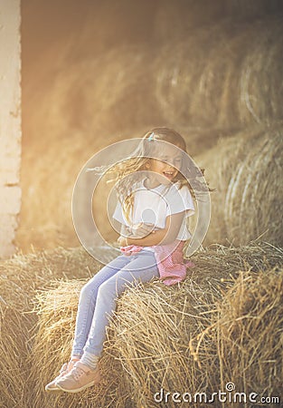 She`s simply adorable. Stock Photo