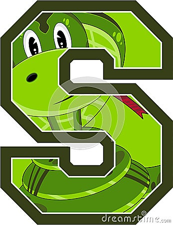 S is for Snake Vector Illustration