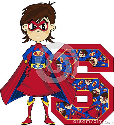 S is for Superhero Vector Illustration