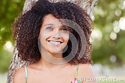 She's a true nature lover Stock Photo