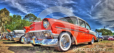 1950s vintage American Chevy Editorial Stock Photo