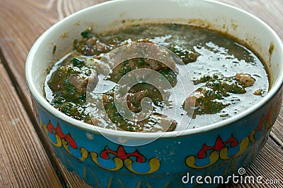 Saag Gosht Stock Photo