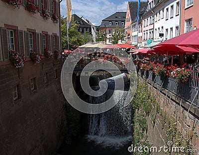 Saarburg, Germany. Travel, architecture. Editorial Stock Photo