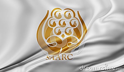 SAARC national flag Editorial Stock Photo