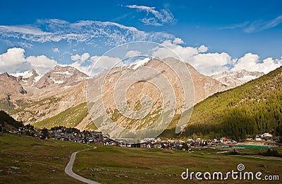 Saas fee Stock Photo