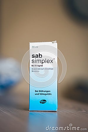 Sab Simplex colic medicine Editorial Stock Photo