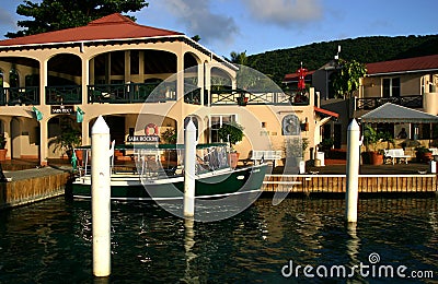 Saba Rock Island Resort Stock Photo
