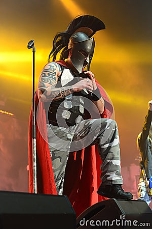 Sabaton Concert Concert from Poland in the city of GdaÅ„sk in Ergo Arena Editorial Stock Photo