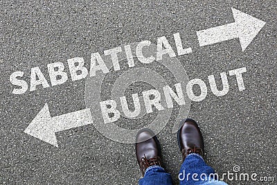 Sabbatical burnout stress stressed relax relaxed relaxation heal Stock Photo