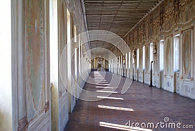 Sabbioneta, Mantua Italy - March 11 2010: interior of Palazzo Giardino Editorial Stock Photo