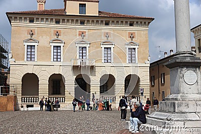 Sabbioneta, an old town in Italy Editorial Stock Photo