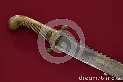 The saber of an infantry officer in the arsenal of the Russian a Stock Photo