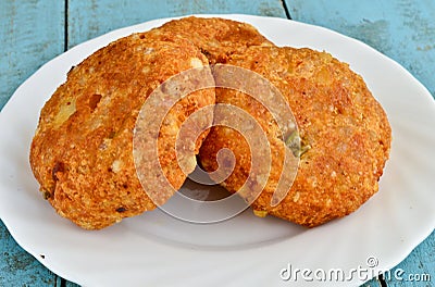 Sabudana Vada Stock Photo