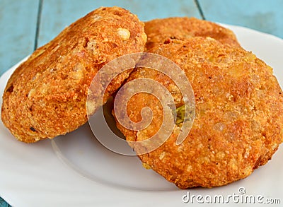 Sabudana Vada Stock Photo