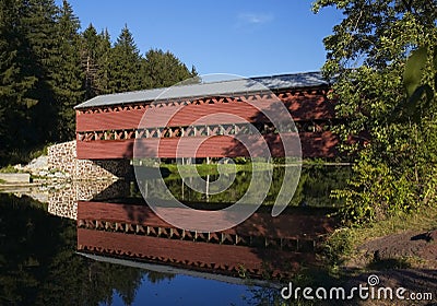 Sachs Covered Bridge Gettysburg Pennsylvania Stock Photo