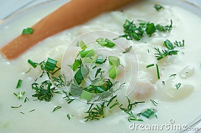 Sachsische Kartoffelsuppe Stock Photo