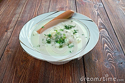 Sachsische Kartoffelsuppe Stock Photo