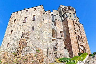 Sacra of Saint Michael, Piedmont, Turin, Italy. Stock Photo