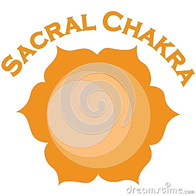Sacral Chakra art your Creativity, Balance Life Stock Photo
