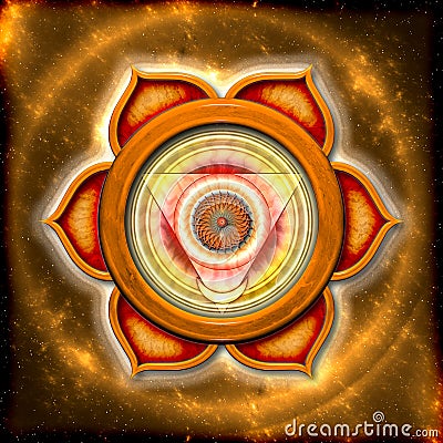 The Sacral Chakra Stock Photo