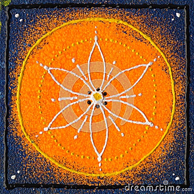 Sacral chakra Svadhishthana Stock Photo