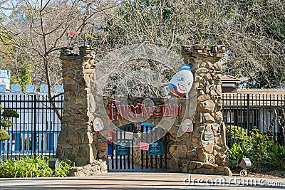 Exterior entrance of Fairytale Town Editorial Stock Photo