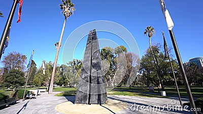 Pan shot of the California Vietnam Veterans Memorial. Sacramento, FEB 20: Pan shot of the California Vietnam Veterans Memorial on FEB 20, 2018 at Sacramento stock video footage Pan shot of the California Vietnam Veterans Memorial. Sacramento, FEB 20: Pan shot of the California Vietnam Veterans Memorial on FEB 20, 2018 at Sacramento stock video footage