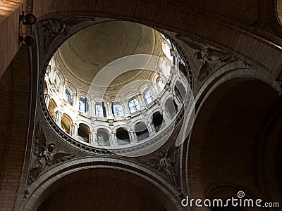 Sacre Coeur inside view Editorial Stock Photo