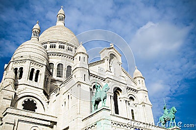 Sacre Coeur in Montmartre, Paris Stock Photo