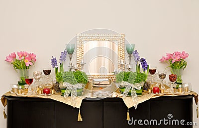 Sacred altar or shrine (7 Seen ) Stock Photo