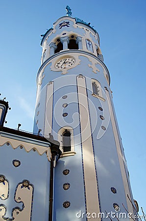 Sacred Elizabeth's church (Blue church, 1913). Stock Photo