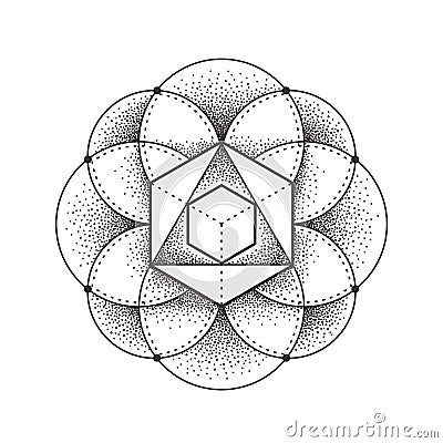 Sacred Geometry Vector Illustration